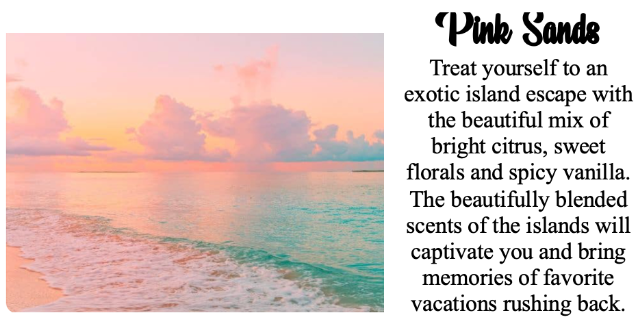 Pink Sands Air Freshener