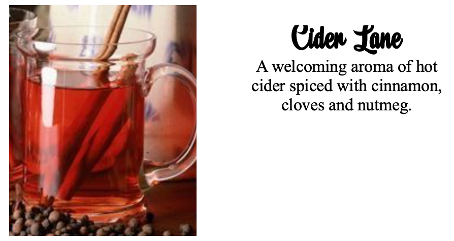 Cider Lane Air Freshener